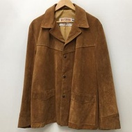 schott 棕色麂皮大衣 398