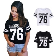 Mclstore T-shirt / Women's Crop T-shirt BROOKLYN 76 New York Atalanta