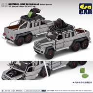 ERA63 1/64 Benz G63 AMG 6x6 Off-Road Pickup Model Buffalo Car Model