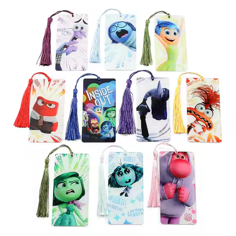 Acrylic Inside Out Bookmark Joy Sadness Anger Disgust Movie Book Page Mark Movie Periphery Stationer