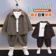 Boy Autumn Set Children Corduroy Two-Piece Set Baby Spring Autumn Handsome Boy Autumn #3.2