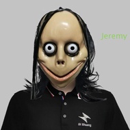 JEREMY1 Cosplay Prop Party Decor Face Cover With Long Hair Big Eyes Ghost Mask