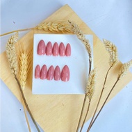 [FREE LEM] Kuku palsu nail art + lem warna putih| Press on nails| Fake nails| Nail art| Kuku palsu n