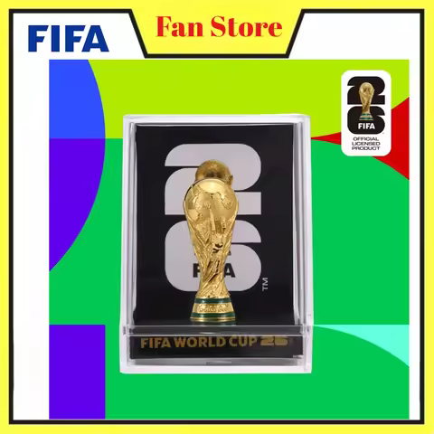 Official FIFA 2026 US Canada Mexico World Cup 3D World Cup Trophy Model Souvenir Decor Figurine Foot