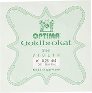 Gold Bra Cut Violin E Wire 0.26 Ball End (Set of 6)