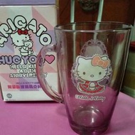 全新 7-11 Hello Kitty 玻璃馬克杯 情人節限量版 粉紫公主杯*1