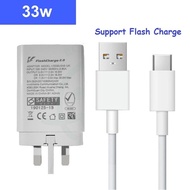 33w/44w Charger For Vivo Flash Charge Adapter With Micro And Type C Cable Support Flash Charge Fast 