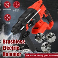 Multifunctional Handheld Electric Screwdriver Hammer Demolition Hammer Impact Drill Concrete Breaker Set Power Tool For 21V  battery New