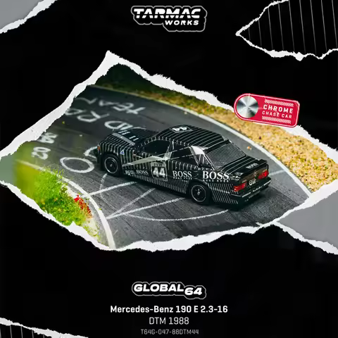 PreSale TW 1:64 Mercedes Benz 190E 2.3 16 DTM 1988 Johnny Cecotto Diecast Car Model Collection Toys 