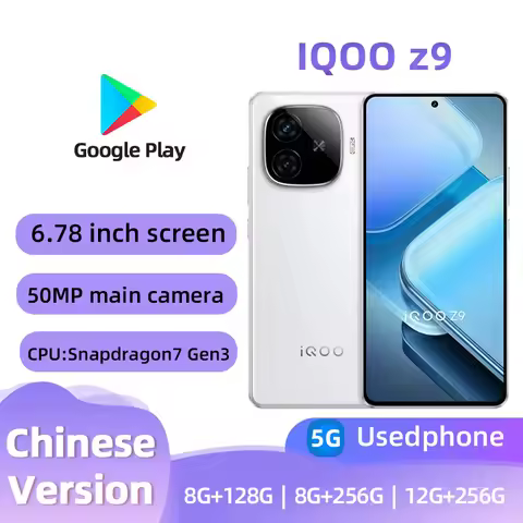 iQOO Z9 5G SmartPhone RAM 8GB 12GB ROM 128GB 256GB 144hz refresh rate 6.78" 80W charging 6000mAh use