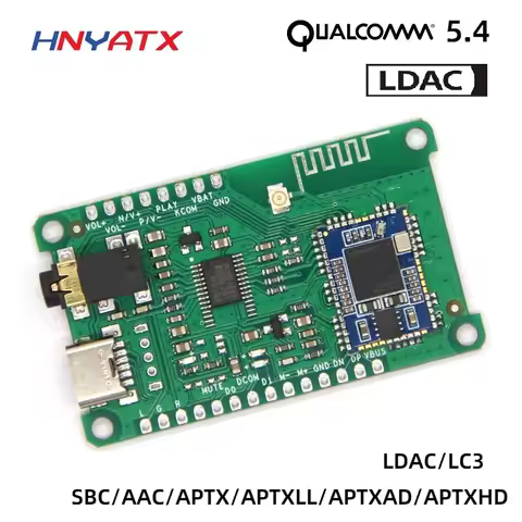 LDAC/LC3 lossless QCC3084 Bluetooth V5.4 decoding PCM5102A supports AAC/APTXLL/APTXHD