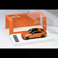 Howie Model 1/64 Benz C63s AMG W205 Orange Alloy Diecast Car Model Toy Birthday Gift