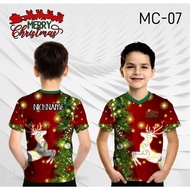 Kaos natal anak baju merry christmas tree -MURAH-