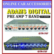 Adams Digital Pre Amp 7 Band Parametric Equalizer GTR-737 GTR-707 (GTR-Series)
