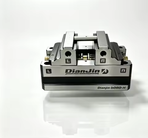 DJ-6080H 4/5 Axis Fixture Self-centering Vise Positive/Negative Quick Clamping
