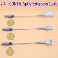 2.4m SpO2 sensor adapter/extensoin cable for contec cms7000/8000/9000 monitor,Apply to BCI and digit