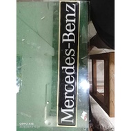 Mercedez resin embossed sticker benz size 30x5