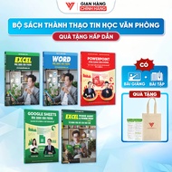 Combo 5 Sách Word - Excel - Power Point - Google Sheet - Power Query ĐÀO TẠO TIN HỌC Ứng Dụng Văn Ph