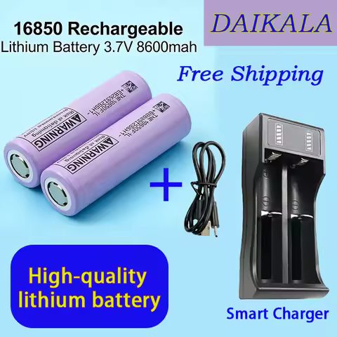 2026 New 18650 Battery 8600Mah 3.7V Lithium-Ion Rechargeable Battery for Fresh, Lantern, Built-In Pr