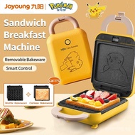 PokémonMultifunctional Sandwich Maker Co-branded Joyoung Breakfast Machine Automatic Edging Waffle Maker Bread Maker