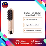 Enchen H100 Cordless Hair Straightener Comb Portable Wireless Negative Ionic Hair Straightener Brush
