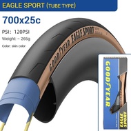 ☺Goodyear Eagle Sport Road Bicycle Tyre Casing 700c 25c Racing Bicycle Open Tire Bicycle Accesso ️Q