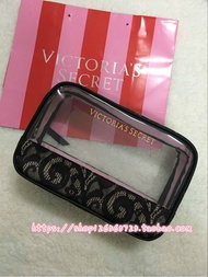 VS Victoria s secret Black Lace transparent cosmetic bag