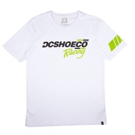 DC Mens Shoe Co Racing White Short Sleeve T-Shirt