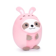 AIXINI Cute Sloth Rabbit Plush Pillow 8" Bunny Sloth Stuffed Animal, Soft Kawaii Sloth Plushie with 