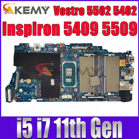 For Dell Vostro 5504 5502 5402 Laptop Motherboard 19861-1 i3 i5 i7 11th Gen N17S-G5-A1 2G 0WNVYK 0MT