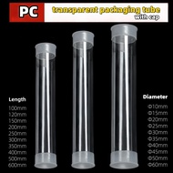 PC Transparent Packaging Tube with Cap Oil Painting Storage Tube Packaging Cross border Packaging Sh