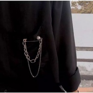 Vintage Style Grunge Brooch Pin Clothes Accessories/ Chain Brooch