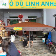 (Chưa đế)Ô dù chính tâm vuông che mưa che nắng 2MX2M5 2M3X2M7 2M5X3M vải bạt chống mưa nắng tốt