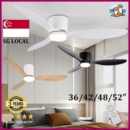 Ceiling Fan With Lights Simple Frequency Conversion Mute 42/48 Inch Ceiling Fan Lights Bedroom Ceiling Fan With LED Lights (HG)