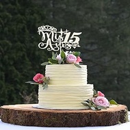 Mis Quince Wood Cake Topper,15th Birthday Decorative 5.51x7.28 Inch, Miss 15 Design with Crown and B