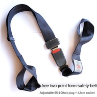 Car Safety Buckle Seat Belt Buckle Eliminate Sound Buckle Safety BuckleElectric Tricycle Motorcycle Rear Seat Children's Seat Belt Installation-Free Two Point Form Elderly Wheelchair Safety Belt Strap