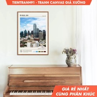 Wall paintings, Oil Paint, Dallas Wall Art, Dallas Poster, Dallas Photo, Dallas Wall Decor, Texas, U