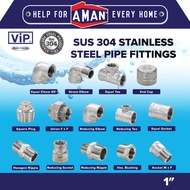 ViP 1" SUS 304 Stainless Steel Pipe Fitting Equal Elbow Street Elbow Reducing Elbow Equal Reducing T