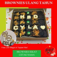 Brownies Ulang Tahun Brownies Sekat Brownies Fudgy Brownies