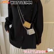 WATTLE1MM Shoulder Bag, Mini Simplicity Crossbody Bags, Korean Fashion Versatile PU Chain Handbag Li
