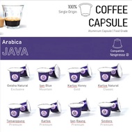 Arabica Java Coffee Capsule Nespresso Compatible