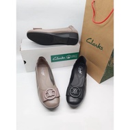 Clarks Wedges RG-7623 / Office Work Shoes / Women's Leather Shoes