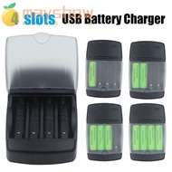 MAYSHOW Intelligent Battery Charger Universal Portable Rechargeable Fast Charging Dock for Rechargeable Battery AA AAA 1.5V Alkaline Battery