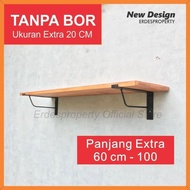 KAYU Wall Shelf Shelf Dutch teak wood shelf Iron wood shelf Multi-purpose wall shelf