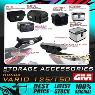 GIVI HONDA VARIO 125/150 MF MONORACK FOLD/ SRV SPECIAL RACK (3KG, 5KG)/ ALUMINIUM MONOLOCK TOP CASE/
