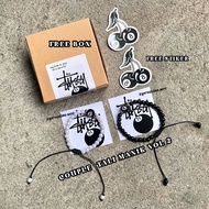 Stussy 8 Ball Couple Bracelet Free Box Sticker