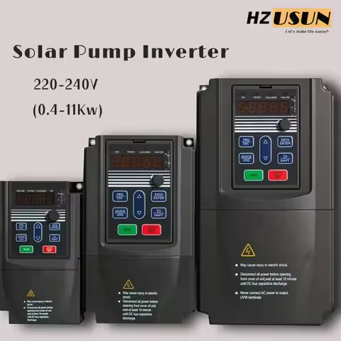 Single Phase Solar Submersible Water Pump Inverter for Borehole Pump MPPT Solar Panel Tubewell Pump