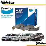Bendix Brake Shoes - Nissan Almera Grand Livina Latio C11 Slyphy G11 Rear Brake Shoes F&F