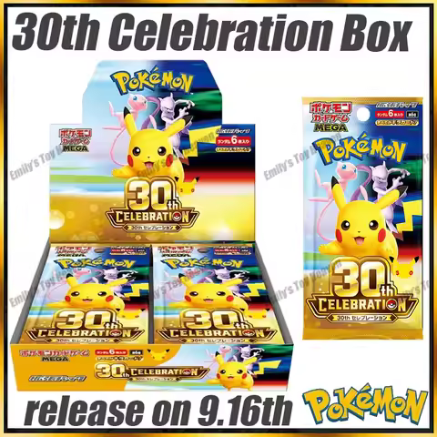 In Stock Original Sealed Authentic Japanese Pokémon 30th Celebration Booster Packs FUR Card MEGA M6a