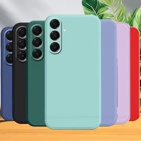 For Samsung S25 FE Case Cover Samsung Galaxy S25 FE Capas Bumper Original Liquid Silicone Shockproof